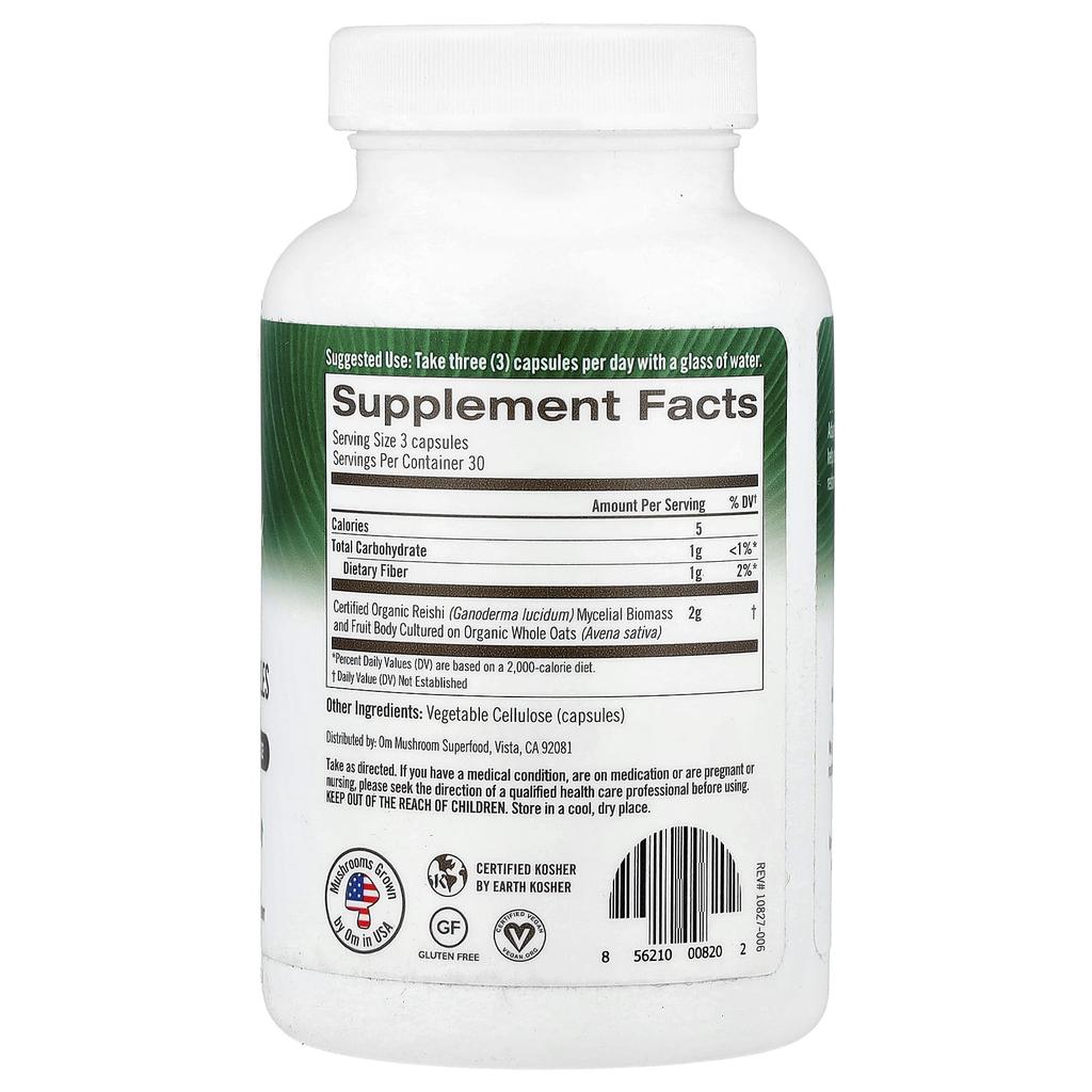 Reishi Mushroom, Veggie Capsules 90 (667Mg Per Capsule)