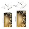 1Pc Wall Sticker 50cmx70cm Continuous Retro Black Gold Wallpaper Self Adhesive Waterproof Wallcovering Living Room Wall Decor