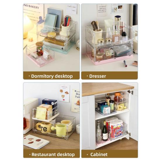 Storage Basket with Cover Easy Assembly Foldable Design Stackable Toy Storage Box