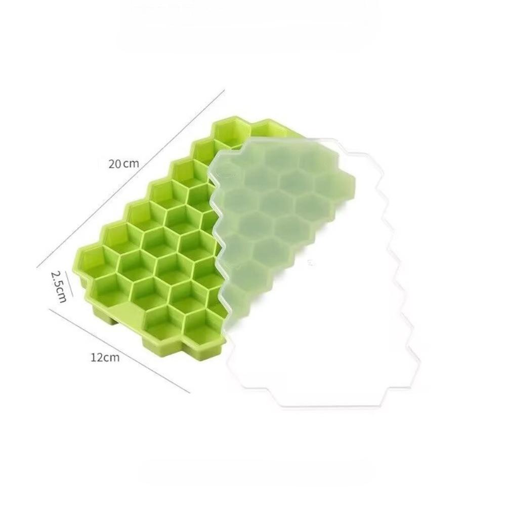 1pcs Honeycomb 37 Lattice Cube Tray Maker Without Lid DIY Ice Mold
