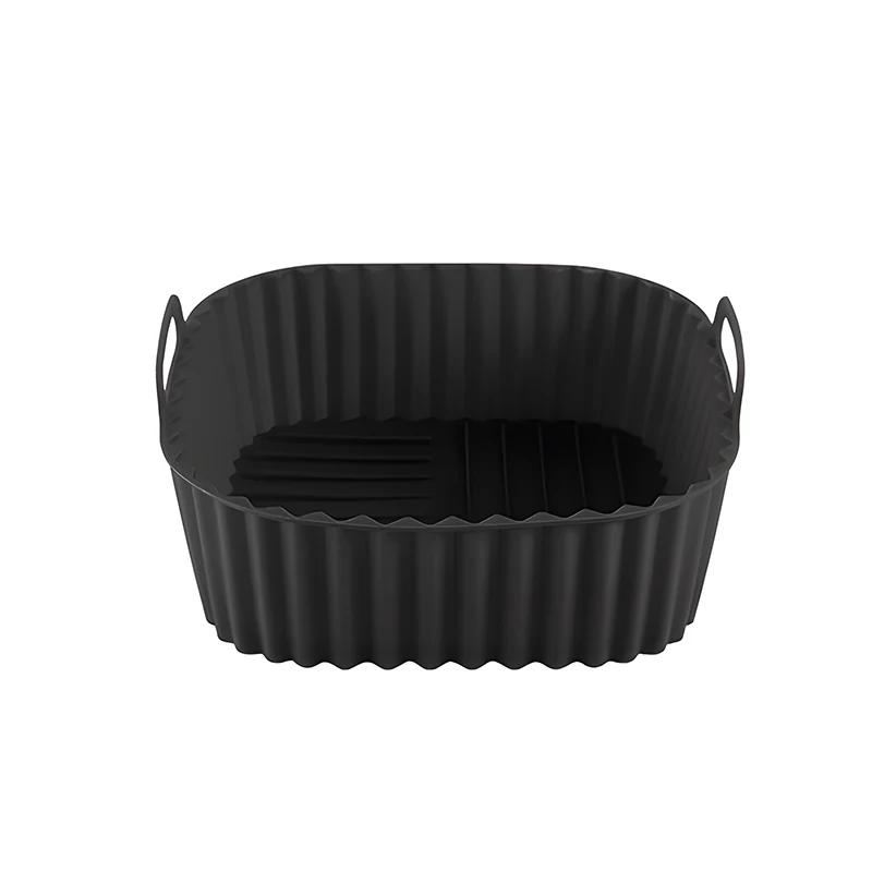 

Силиконовый коврик для фритюрницы, корзина для выпечки в духовке, утолщенный противень, устойчивый к высоким температурам, силиконовый противень для духовки, кухонные принадлежности чёрный