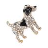 Elegant Dog Brooch Charm Animal Pin Dog Brooch Pin Sparkling Lapel Pin Alloy Texture Suitable for Stylish Backpack
