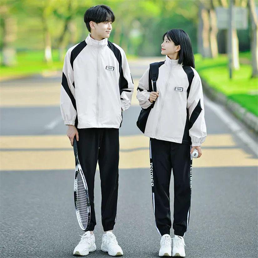 Academy Style Junior High 3-Piece Set: Campus Windbreaker, Autumn Sports Meet Jacket & School Uniform