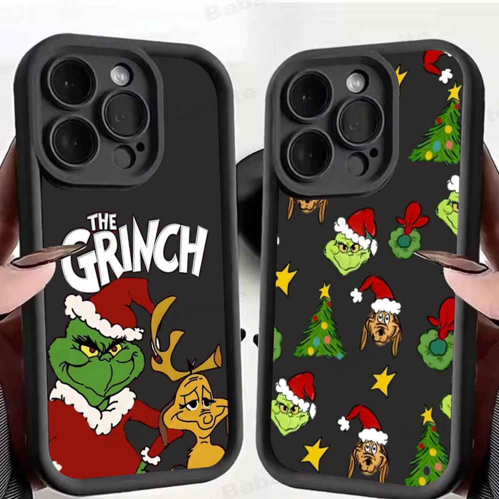 C-Christmas G-Green M-Monsters Phone Case For iPhone 17 16 15 14 13 12 11 Air Plus Pro Max Soft Back Cover