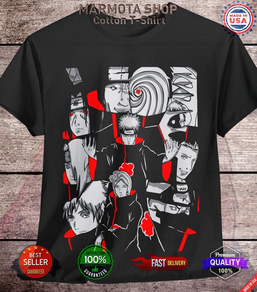

Akatsuki Shirt Naruto Shippuden Madara Itachi Anime Style Tee T-Shirt All Size 2XL