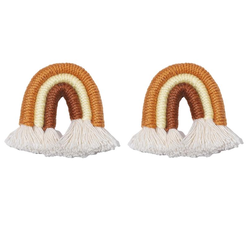 1pc Handmade 45mm Braided Cotton Tassle Charm Pendnat for Earring Necklace Keychain DIY Jewelry Craft Making