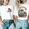 Unisex Tshirts I Got A Heart Like A Truck Front and Back Shirt Cowboy Tshirts Western Rodeo Desert T Shirts for Unisex Clothing
