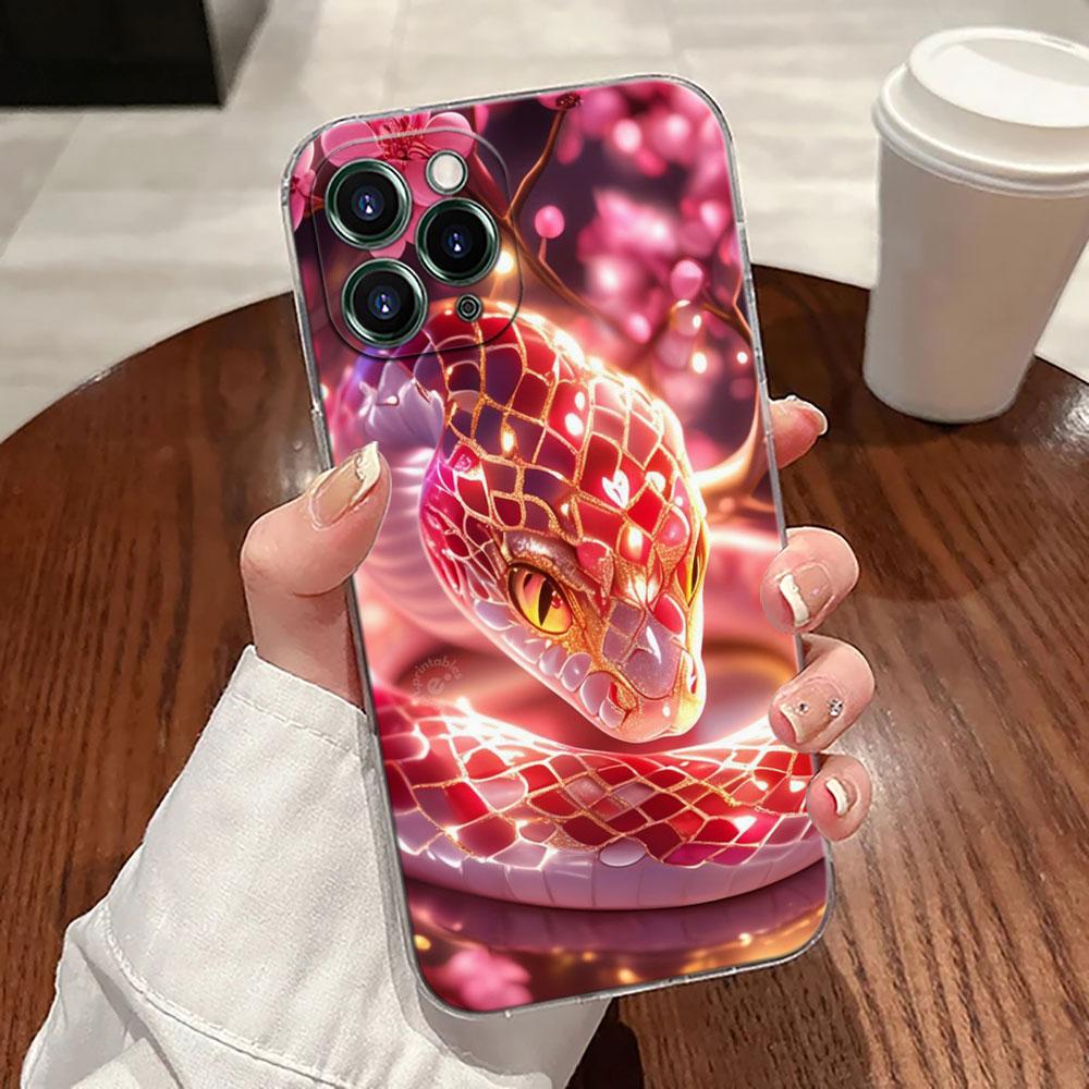 Snakes and Women Transparent Case For Apple iPhone 17 16 15 14 13 12 11 Pro Max Plus 16E 17Air 17Pro Phone Cover Silicone Funda