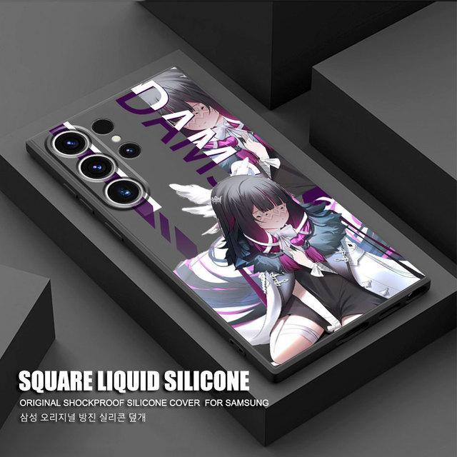 Capa Quadrada Líquida Para Samsung Galaxy Note 20 Ultra Note 10 Plus 8 9 S20 S22 S23 Ultra S21 Luxo Genshin Impac Peoples
