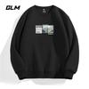 GLM Men's Japanese Style Loose-Fit Round Neck Sweatshirt