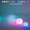 Multi-scene Application RGB Waterproof Rechargeable Small Night Light, Creative Atmosphere Table Lamp LED Luminous Cube Light