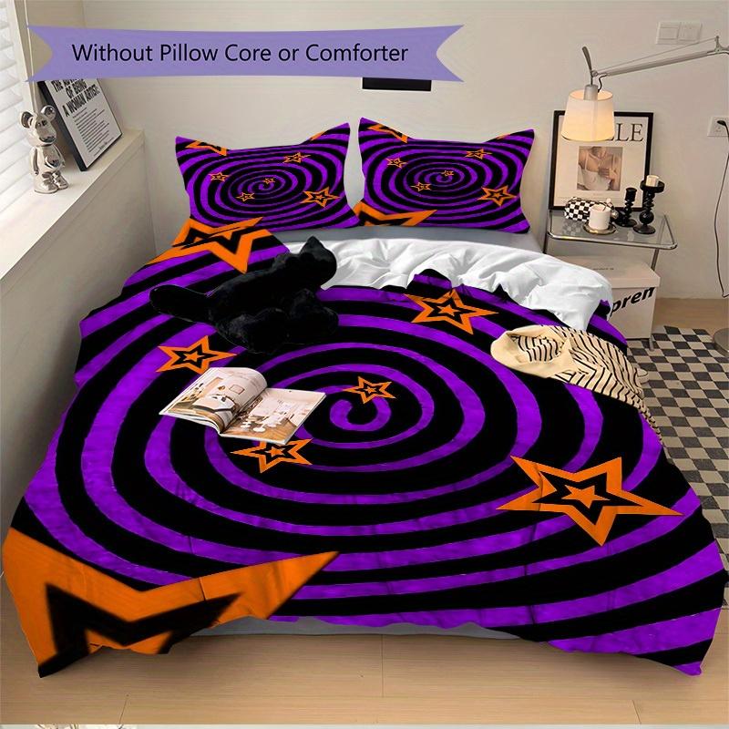 3pcs Starburst Pattern Bedding Set, Breathable and Soft, Suitable for All Seasons, Ideal for Home Use, Suitable for Bedroom Decor 21138