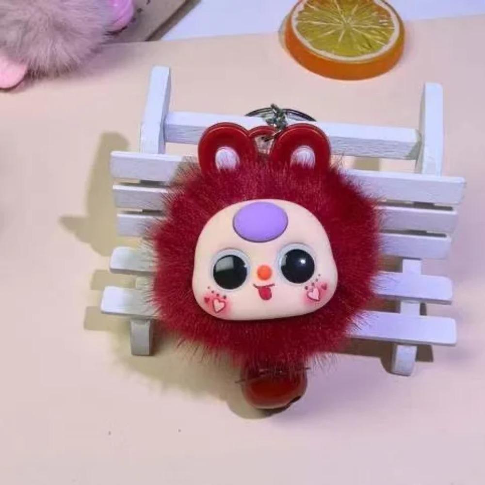 Plush Baby Three Year Old Keychain Car Bag Pendant Rabbit Hair Ball Pendant Student Commemorative Gift