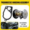 Coolant Thermostat Housing for Chevrolet Cadillac Buick GMC 3.0L 3.6L 180 °F EXV