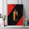Belgium national football Pattern  3pcs 100% Round Full Drill 5D DIY Diamond Painting Embroidery Cross Stitch Rhinestone Décor