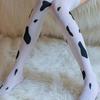 Women'S Cow Print Over Knee Socks Cute Milk Pattern Thigh High Stockings Y2K Aesthetic Streetwear Cosplay Daily Wear Party Club