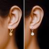 LeCalla 925 Sterling Silver Light-Weight Filigree Ball Leverback Dangle Earring for Women Teen 10 MM