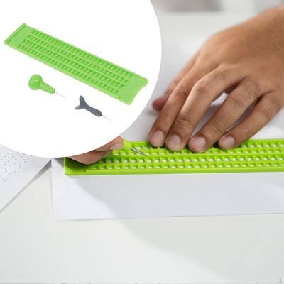 Tablă de scris Braille Tablă cu degete pentru Materiale educaționale pentru nevăzători
