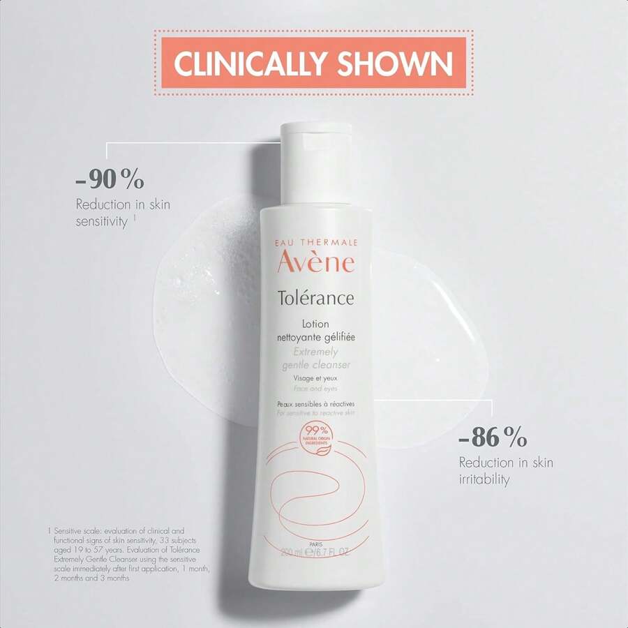 Avene Tolerance Extremely Gentle Cleanser 200ml Lotion For All Types Of Hypersensitive Skin, Waterless Cleanser