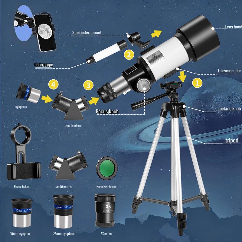 Miflame Astronomical Telescope with Finderscope