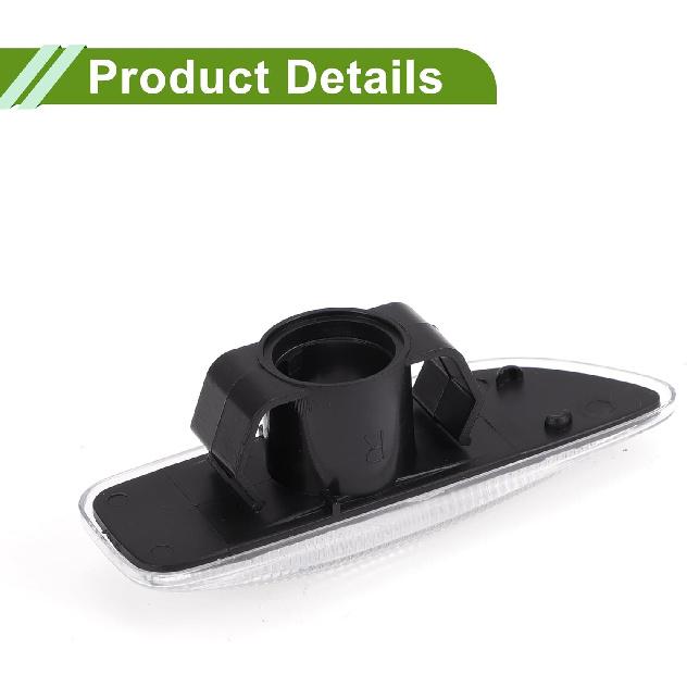 No.30722642 Side Marker Light Cover for VOLVO S60 2001-2009 Waterproof White Blinker Corner Parking Light Turn Signal Light Lens Plastic 1 Pcs