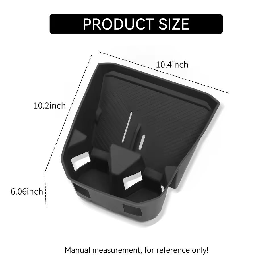 For BMW X3 2025 Central Console Water Cup Holder Storage Tray Organizer with Wireless Charging Mat Car Interior Accessories