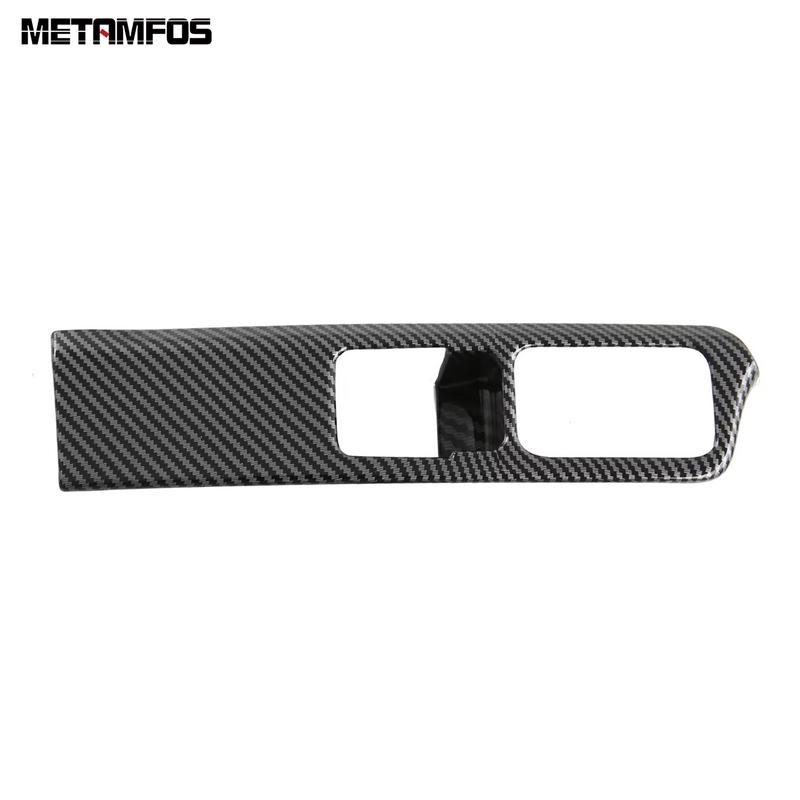 Head Light Lamp Switch Control Button Cover Trim For Hyundai Santa Fe 2024 2025 Carbon Fiber Interior Accessories Car Styling