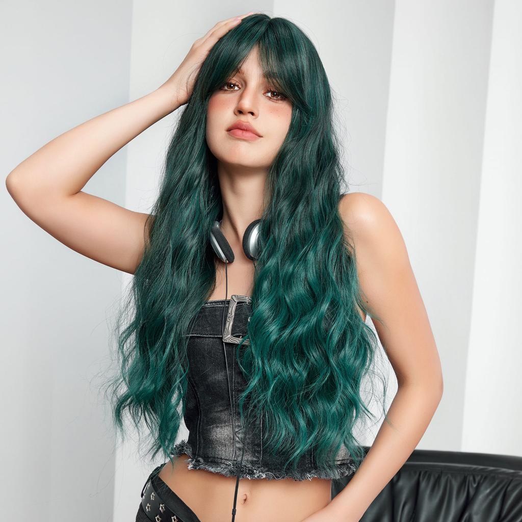 Women's Cosplay Wig Daily Party Curly Wigs Realistic Wig Natural Looking Wavy Wig for Women