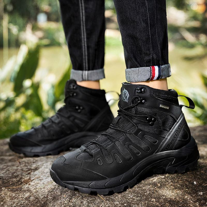 Outdoor Hiking Shoes Men's Non-slip and Wear-resistant Hiking Shoes Off-road Hiking Shoes Lightweight Cushioning Breathable