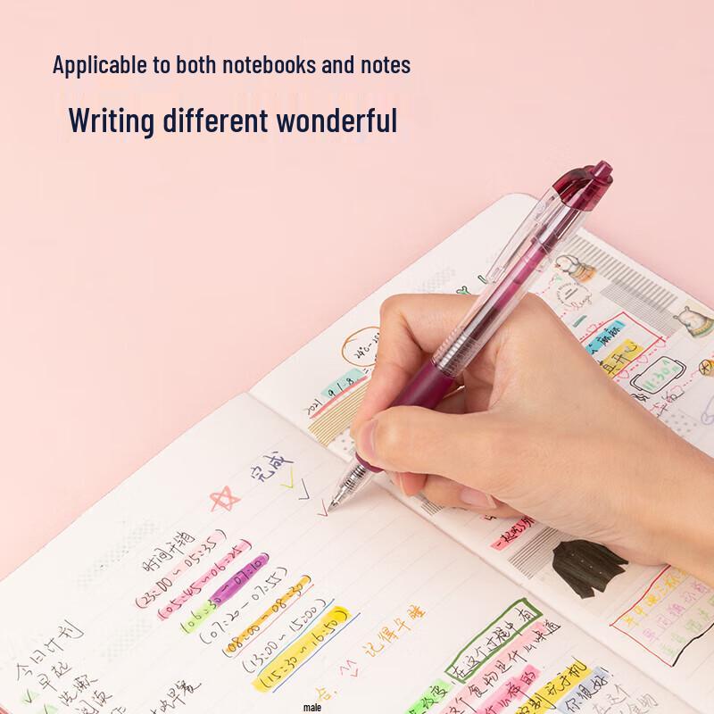 Deli SA500 0.5mm Ret retractable Gel Pens (12-Pack)