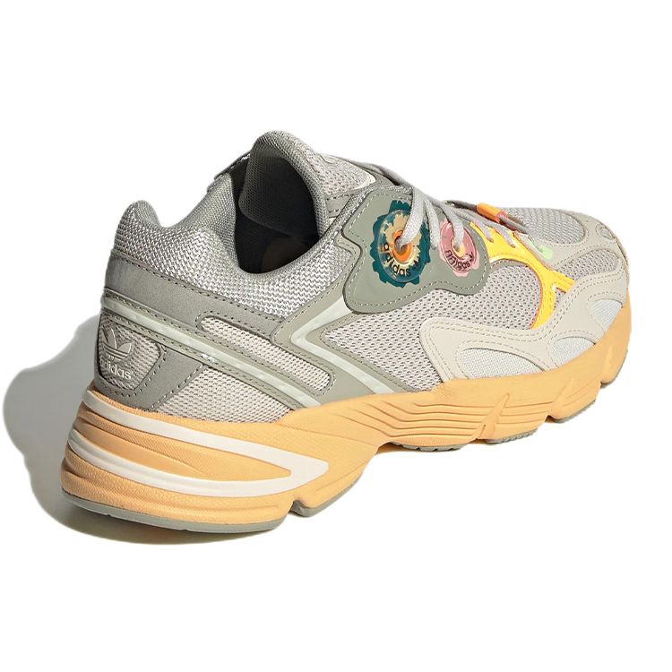 Adidas Originals Astir Fabric Durable Low-Top Lifestyle Sneakers Women Sneakers Gray Orange GZ2086