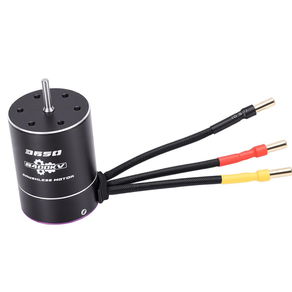   6400KV Brushless RC Motor for       SCX10 Hpi RC Motor, Purple Black with 46080RPM Speed  