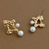AUGUST ALICE 16K Gold Labradorite Pearl Earrings