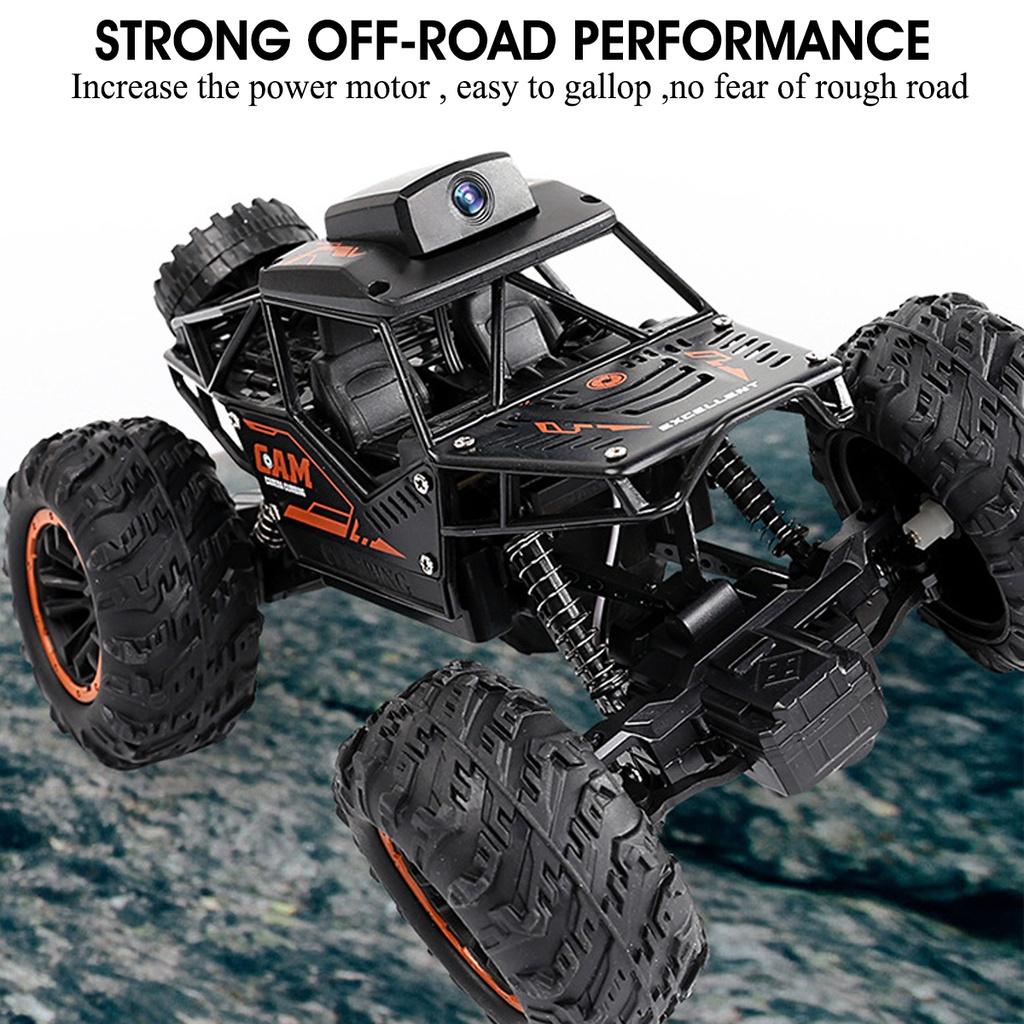 20.5x14x12.5cm 720P Off Road Drift Car Climbing Car Trucks Toys WIFI FPV HD Camera Remote Control Car 4WD High Speed Truck
