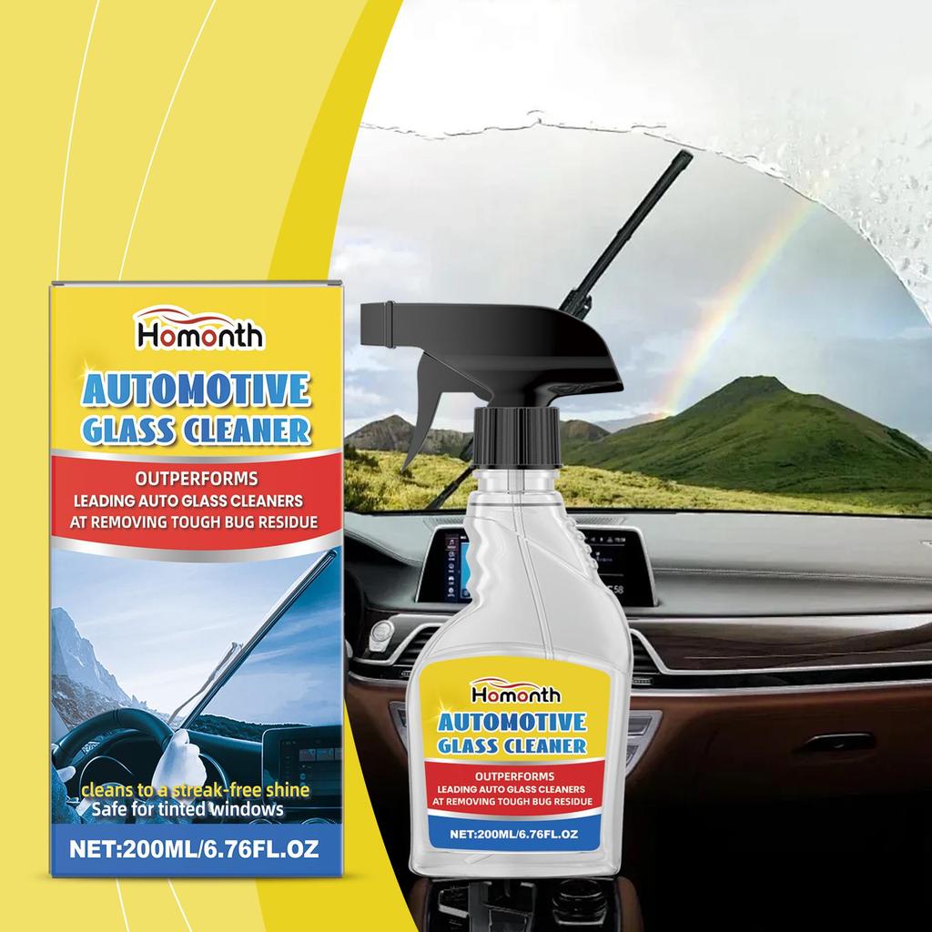 Homonth Auto Glass Cleaner Auto Glass Stain Remover Waterproof Cleaning Car Window Rainproof Clear Vision