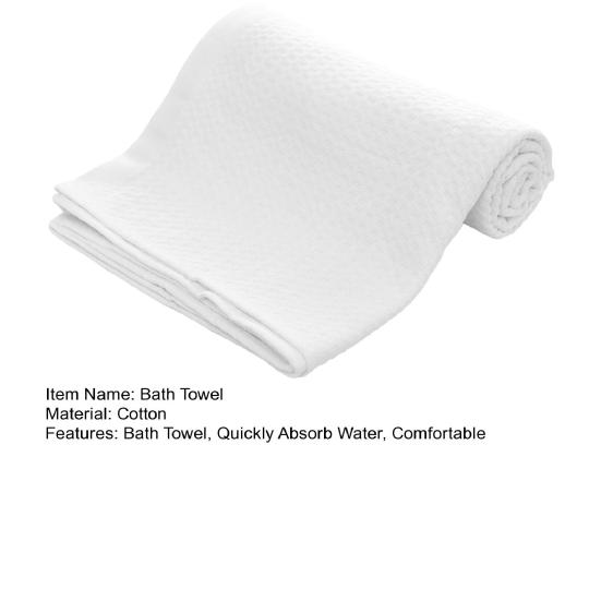 Bath Towel, Soft Cotton Multi-purpose Design, Double-Layer Jacquard Bath Towel, Ultra Absorbent Lightweight Beach Shawl for Bathroom Swimming Pool