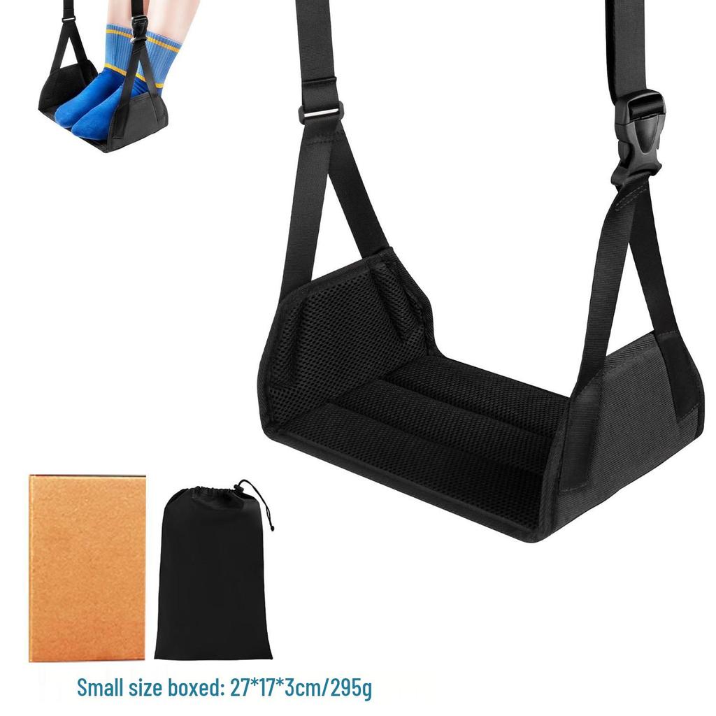 Portable Airplane Foot Hammock for Long-Distance Travel and Office Use