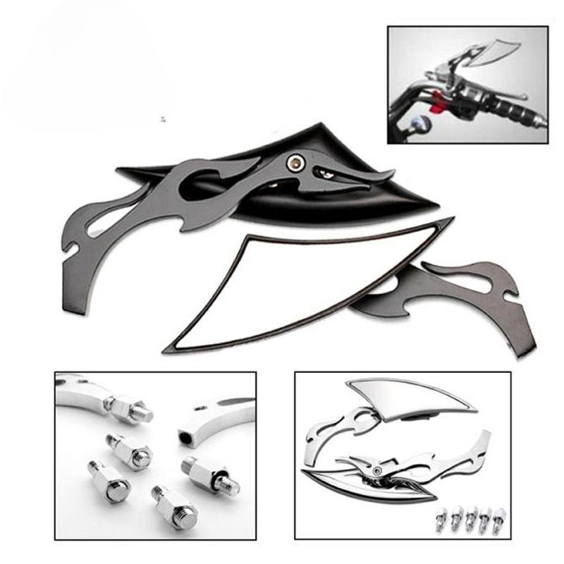 

Black Universal Motorcycle Scooter Rearview Side Mirrors чорний