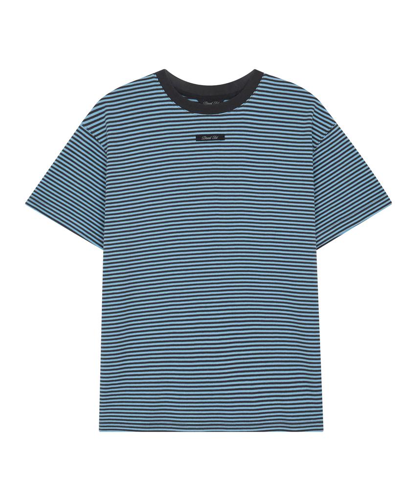 Deuleongkeutegseuteu Stripe Tee Sky Blue