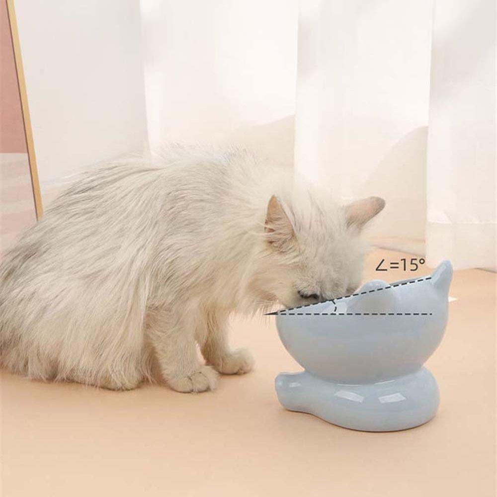 Cat Feeder Supplies Puppy Kitten Cat Food Bowl Water Feeder Container Pet Feeding Bowl Pet Supplies