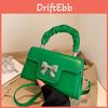 Chic And Fashionable Pu Small Square Bag Unique Single Shoulder Crossbody Handbag