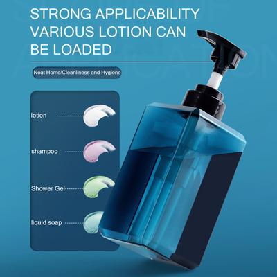 250ml-650ml Refillable Bottles Portable Shampoo Containers Shower Gel Dispenser Leak Proof Anti-Slip Bottom for Travel Outdoor