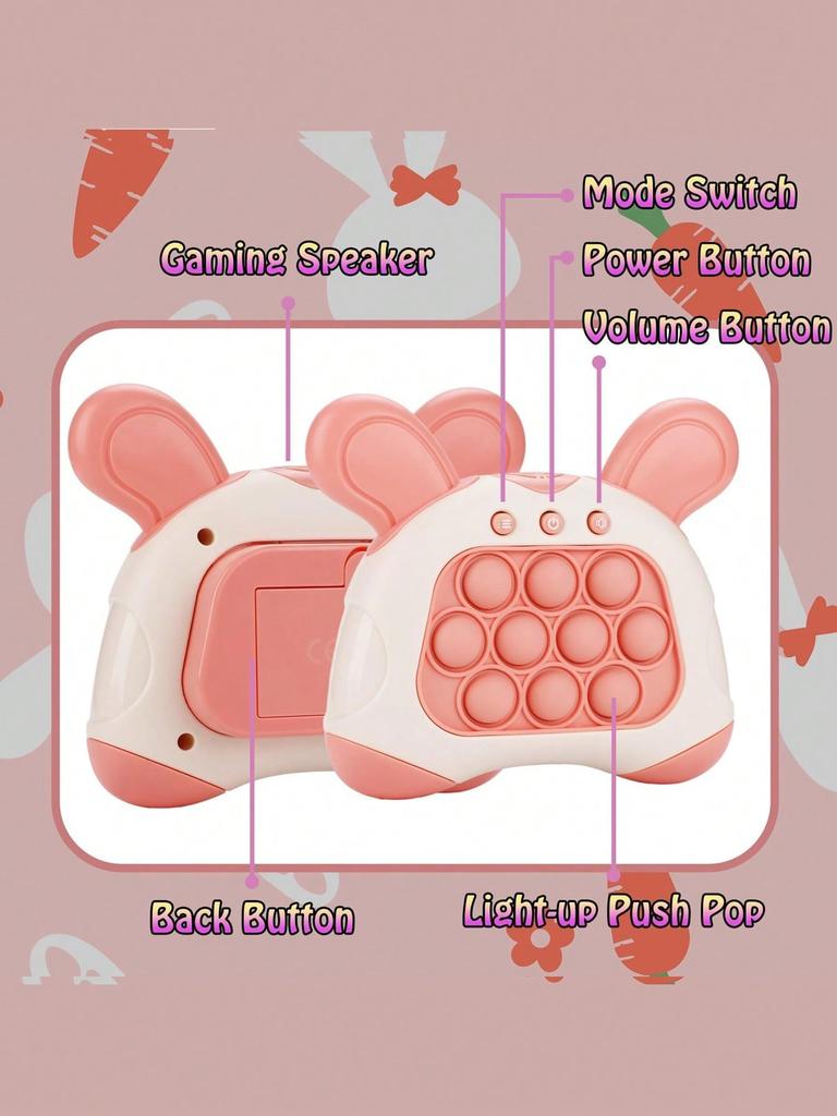 Bubble Pop Push Fidget Toys Children Handheld Quick Press Game Adult Squeeze Stress Relief Sensory Light-Up Whac-A-Mole Toys