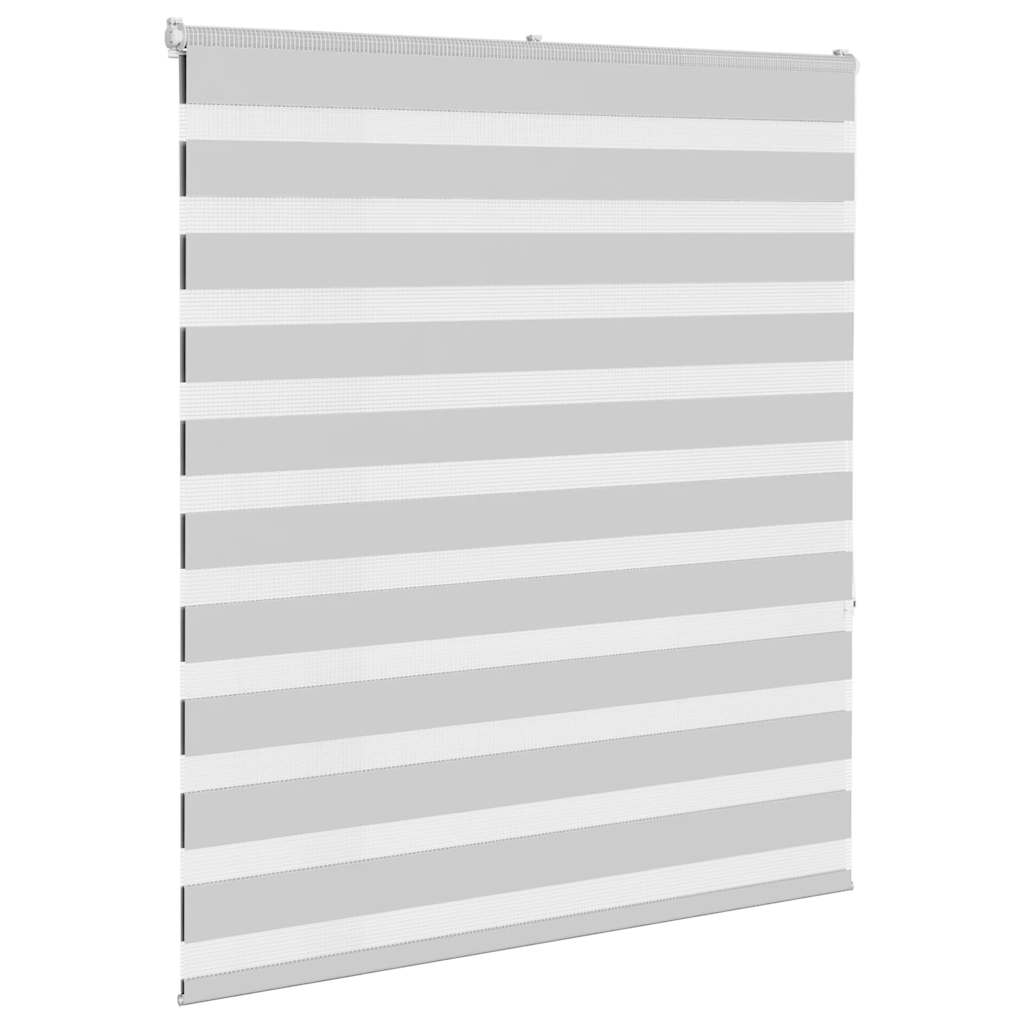 Double Roller Blind Light Gray 125x150 cm Fabric Width 120.9 cm Polyester