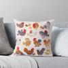 Chicken and Chick - Pastel Throw Cushions & Pillows Without Core