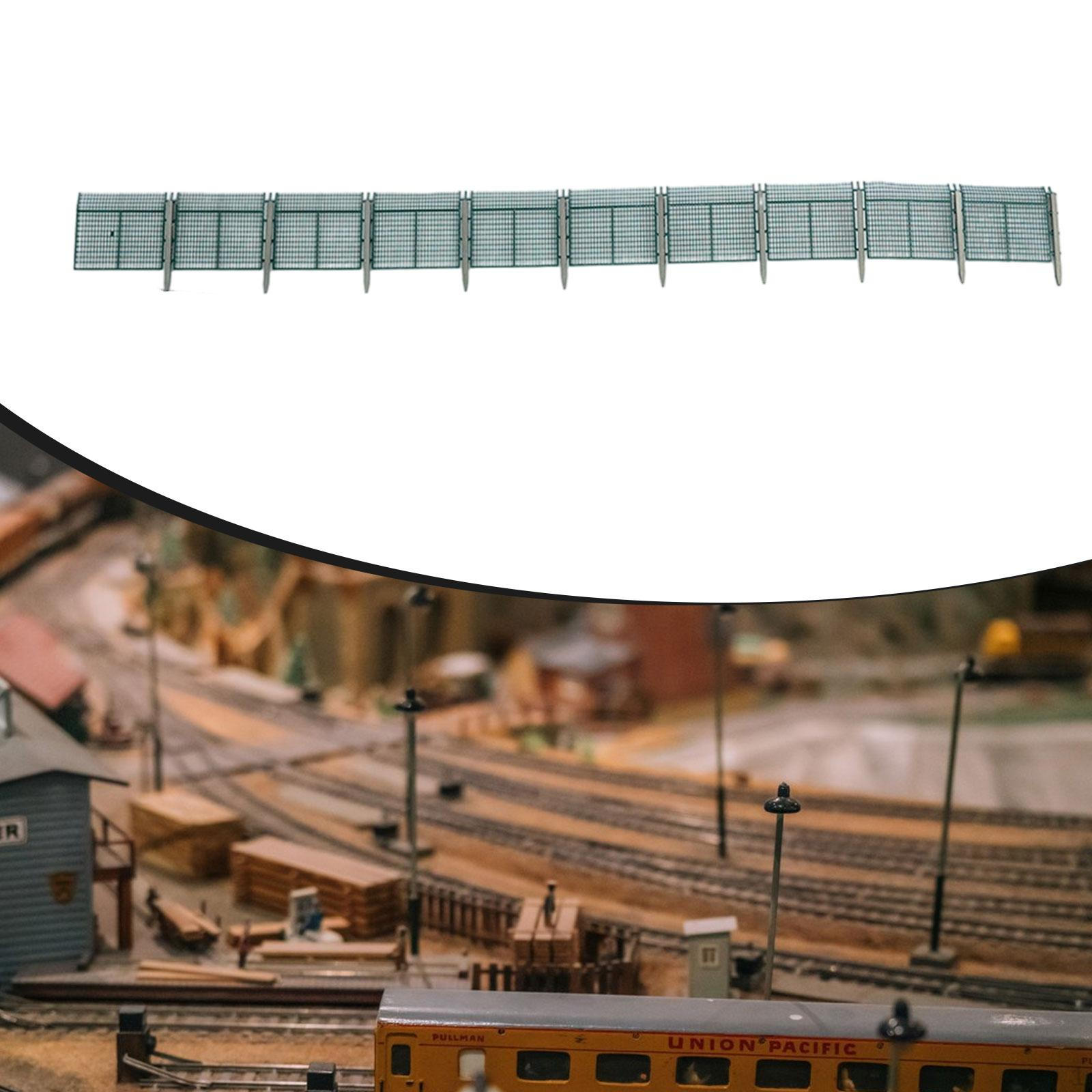 

Model Railway Scenery Fence Layout, N Scale, Easy Installation for Sand Table Decoration
