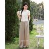 Luxiangnan New Chinese Style Embroidered Round Neck T-Shirt