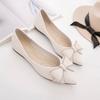 Single shoes women's summer new shoes women's shoes versatile shallow mouth versatile lady ladyshoes soft sole pointed flat shoes