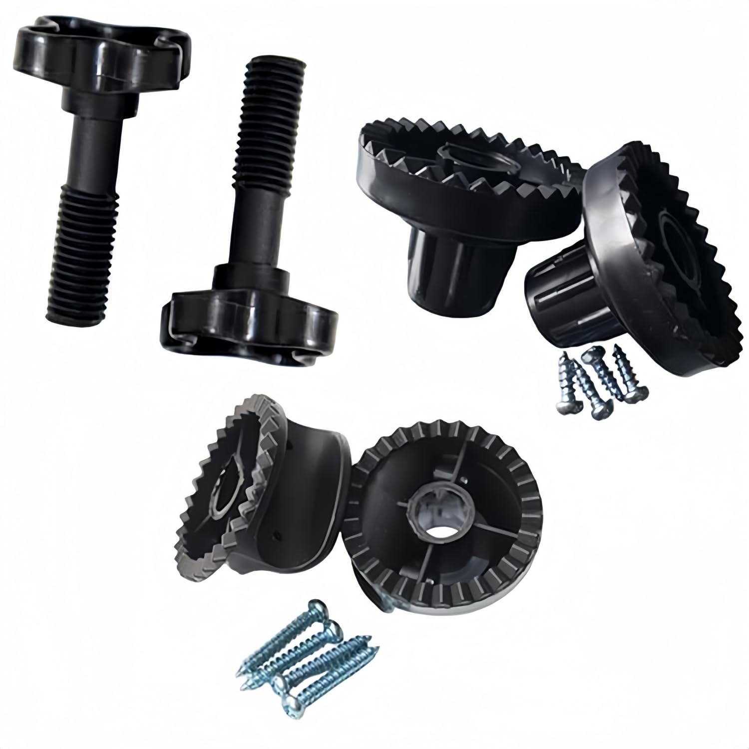 Piese leagăn terasă 11x8x7cm Plastic Negru Cadru Cort Fier Kit Piese de Schimb Rezistente la Uzură pentru Accesorii Leagăn Exterior Terasă black