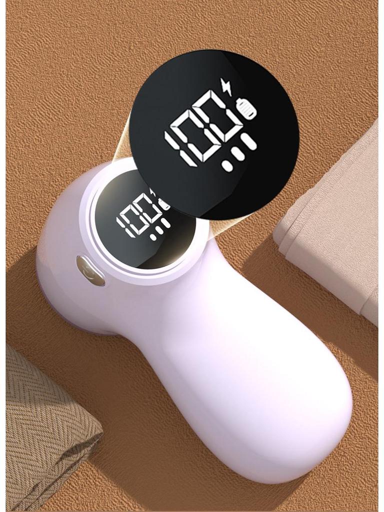Rechargeable Lint Remover: Portable, Dual-Function, with Digital Display